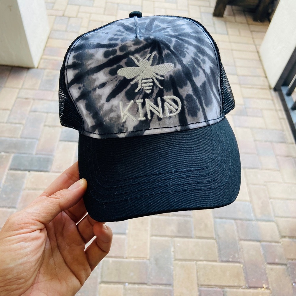 Brand New Tie DYE trucker hat adjustable bee kind